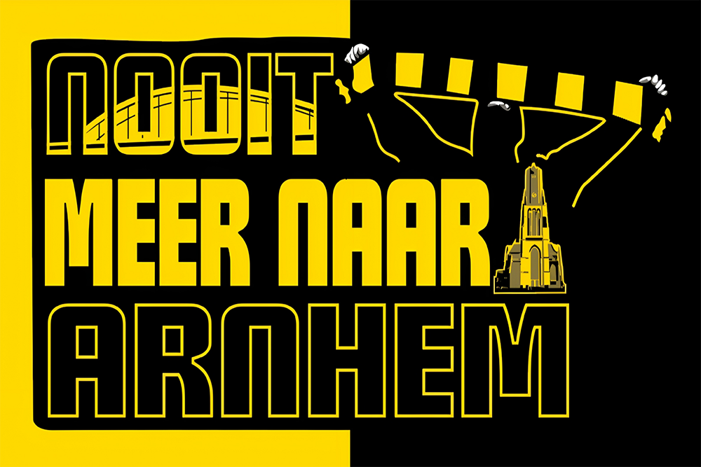 vlag Nooit meer naar Arnhem